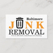 Junk Removal & Hauling 名刺 (正面)