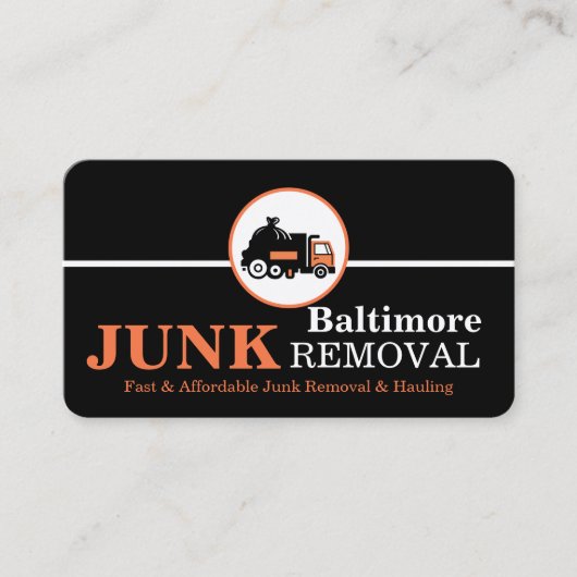 Junk Removal & Hauling 名刺 (正面)