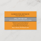 Junk Removal & Hauling 名刺 (裏面)