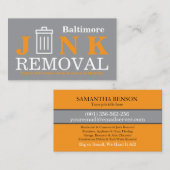 Junk Removal & Hauling 名刺 (正面/裏面)