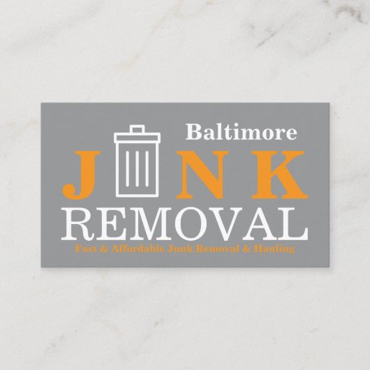 Junk Removal & Hauling 名刺 (正面)