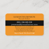 Junk Removal & Hauling 名刺 (裏面)