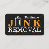 Junk Removal & Hauling 名刺 (正面)