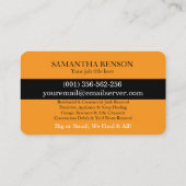 Junk Removal & Hauling 名刺 (裏面)