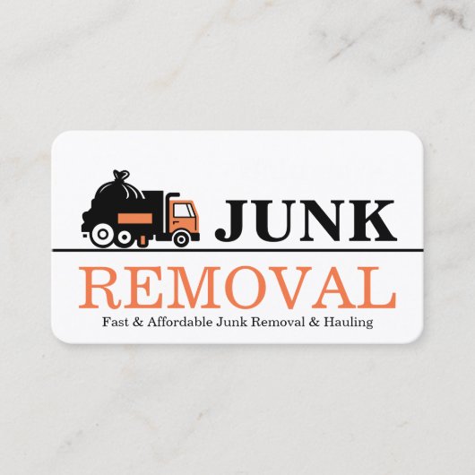 Junk Removal & Hauling 名刺 (正面)