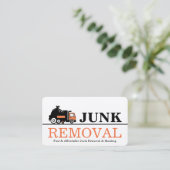 Junk Removal & Hauling 名刺 (スタンド正面)