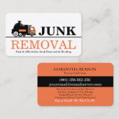 Junk Removal & Hauling 名刺 (正面/裏面)
