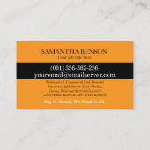 Junk Removal & Hauling 名刺 (裏面)