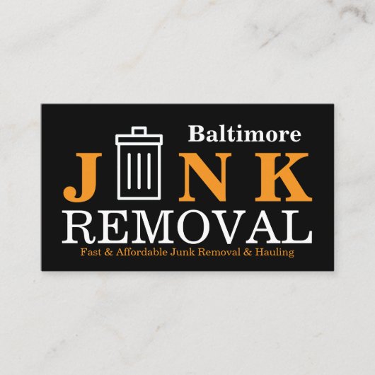 Junk Removal & Hauling 名刺 (正面)