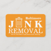 Junk Removal & Hauling 名刺 (正面)