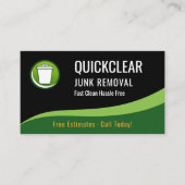 Junk Removal QR Code Professional 名刺 (正面)