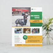Junk Removal Services Flyer Template (スタンド正面)