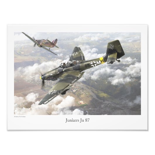 Junkers Ju 87 フォトプリント (正面)