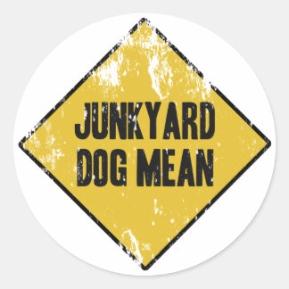 Junkyard Dog Mean ラウンドシール