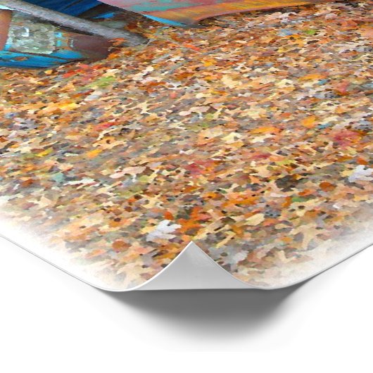 Junkyard Dreams 57 Chevy Nomad Rusting ポスター (角)