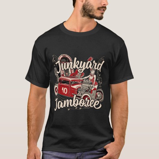 Junkyard Jamboree – 赤 Tシャツ (正面)