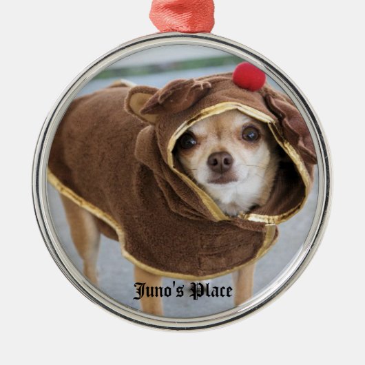 Junoのシカのオーナメント メタルオーナメント (正面)