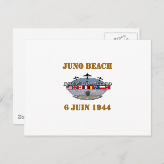 Juno Beach 1944 Normandie ポストカード (正面/裏面)