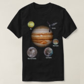 Juno Spacecraft Mission To Jupiter Tシャツ (デザイン正面)