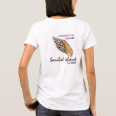 Junoniaの貝のSanibelの島のユーモアの女性ティー Tシャツ (裏面)
