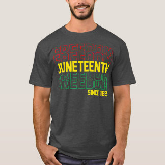 Junteenth 1865 Celebrate Freedom African American Tシャツ