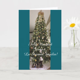Junto a La Sagrada Familia en Navidad. カード