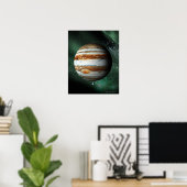 Jupiter and Earth Comparison ポスター (ホームオフィス)