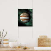 Jupiter and Earth Comparison ポスター (キッチン)