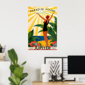 Jupiter Florida Travel Poster New Palm Beach ポスター (ホームオフィス)