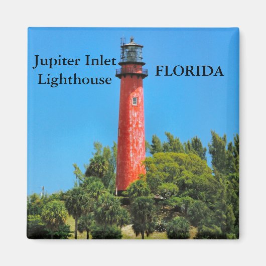 Jupiter Inlet Light house, Florida Magnet マグネット (正面)