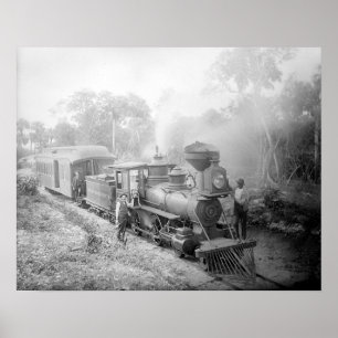 Jupiter & Lake Worth Railroad, 1897. Vintage Photo ポスター