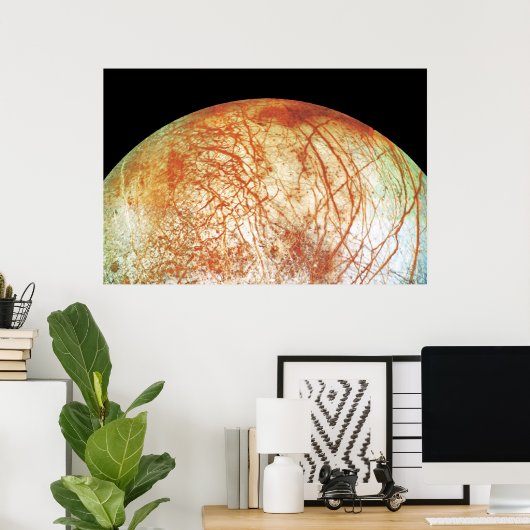 Jupiter's Moon Europa ポスター (ホームオフィス)