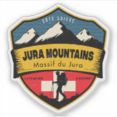 Jura Mountains , Massif du Jura , Switzerland  シール (正面)