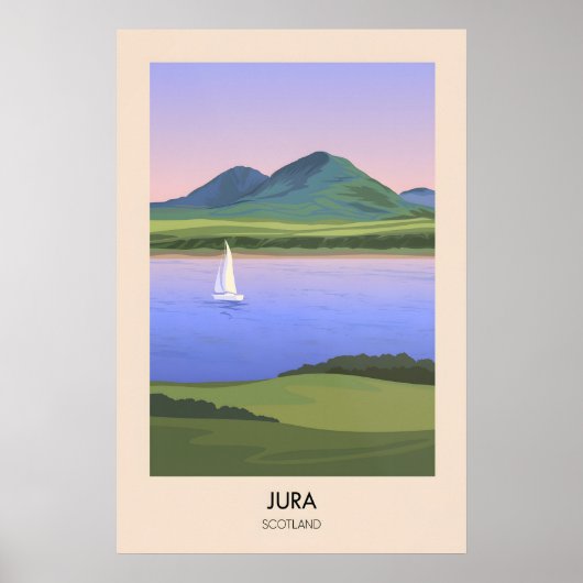 Jura Scotland Travel Poster ポスター (正面)