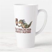 Jurassicの問題はカフェイン入りソリューションが必要 カフェラテマグ (右)