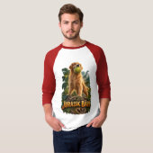 Jurassic Bark Golden Retriever Tシャツ (正面フル)
