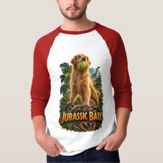 Jurassic Bark Golden Retriever Tシャツ