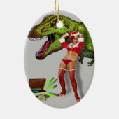Jurassic Christmas Pin-Up セラミックオーナメント (裏面)