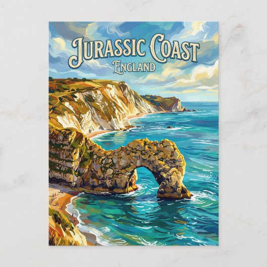 Jurassic Coast England ポストカード (正面)
