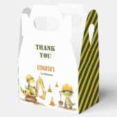 Jurassic Construction Zone Boy Birthday フェイバーボックス (オープン)