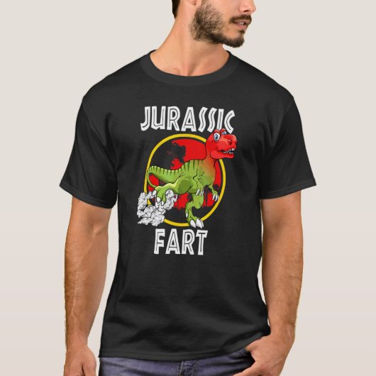 Jurassic Fart  Funny Trex Farting Tシャツ (正面)
