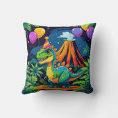 Jurassic Jungle Birthday Pillow クッション (裏面)