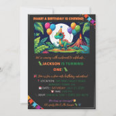 Jurassic Jungle Invite – Editable 招待状 (正面)