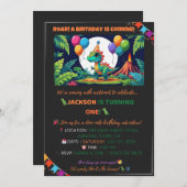 Jurassic Jungle Invite – Editable 招待状 (正面/裏面)