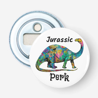 Jurassic Perk Colorful Dinosaur White 栓抜き