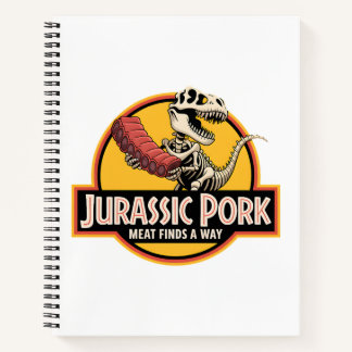 Jurassic Pork – Kultiges Notizbuch für Grillfans ノートブック