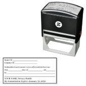Jurat Notary Public Stamp | 名前入り セルフインキングスタンプ (インサイチュ)