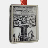 「Jureの最初の本のタイトルページ メタルオーナメント (右)