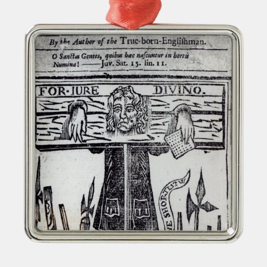 「Jureの最初の本のタイトルページ メタルオーナメント (正面)