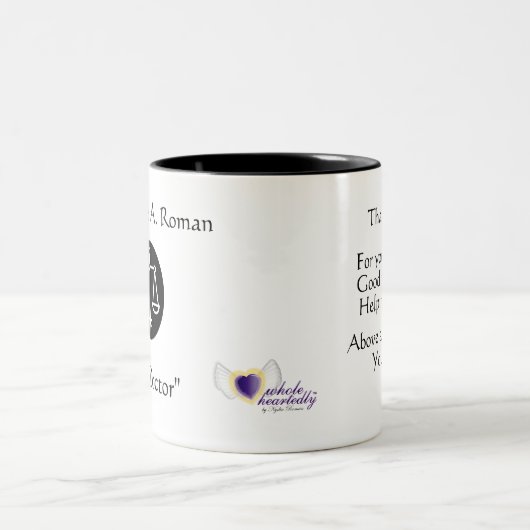 "Juris医者"は感謝カスタマイズ ツートーンマグカップ (中央)